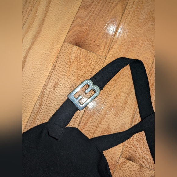 8. NWT EB DENIM COWL BUCKLE TOP - Picture 6 of 9